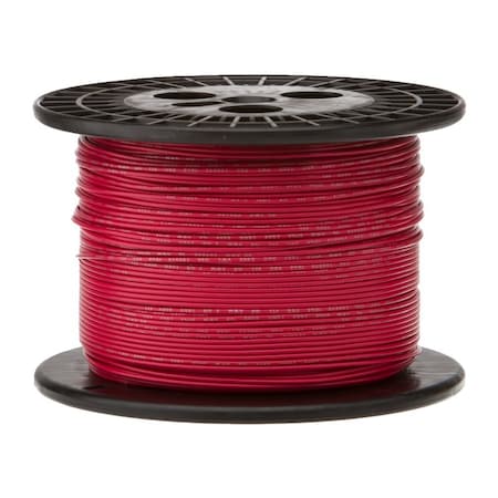 REMINGTON INDUSTRIES 18 AWG Gauge UL1015 Stranded Topcoat Hook Up Wire, 600V, 0108 Diameter, Red, 25 ft Length 18UL1015TPCRED25